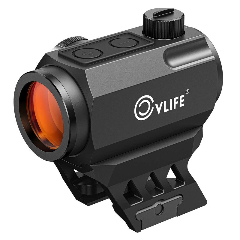 CVLIFE JackalHowl Red Dot Sight, 1x20mm 2 MOA Motion Awake Red Dot with 10 Brightness Settings, IPX7 Waterproof, Compact Optics with Absolute Co-Witness Mount