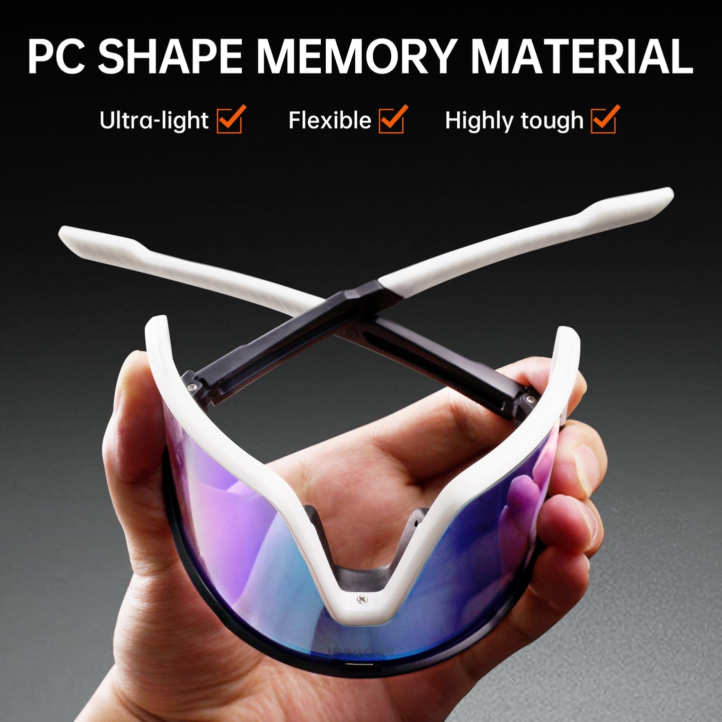 SPOheal Polarized Sunglasses UV400 Cycling Glasses for Men Women Running Baseball Softball MTB Sports Sunglasses