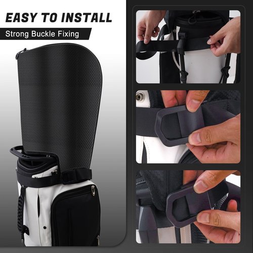 LZFAN Golf Bag Rain Cover, Golf Club Protector, Waterproof Rain and Dust Covers, Easy Access Golf Bag Rain Hood/Cover,Upgraded Honeycomb Waterproof Fabric All Weather Protection