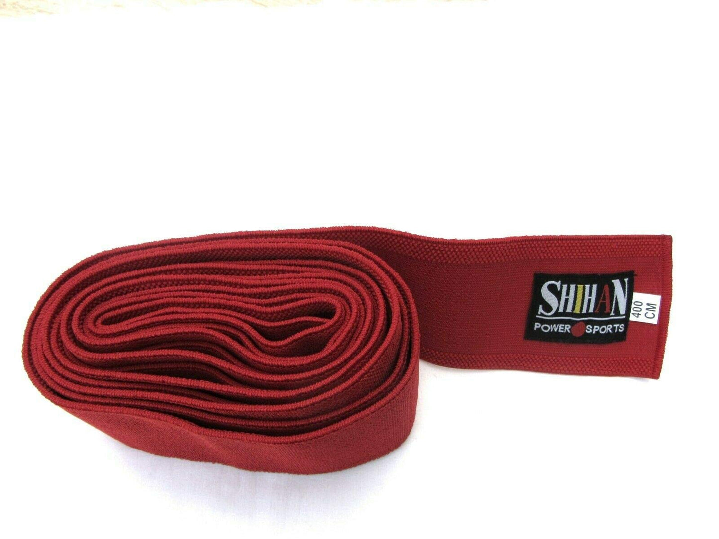SHIHAN POWER SPORTS OBI Belt Stretchy Elasticated- Flexi 'AKA-RED ' OBI Belt Iaido- Kendo, Aikido RED Belt Takashi Japan Signature Range - 400cm x 8cm Easy Comfortable Fasten