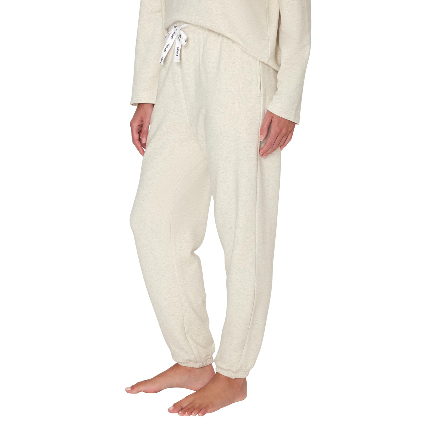 Hanes Women's Originals French Terry Joggers, Lightweight Lounge Pants for Women, Comfywear Loungewear, 28"
