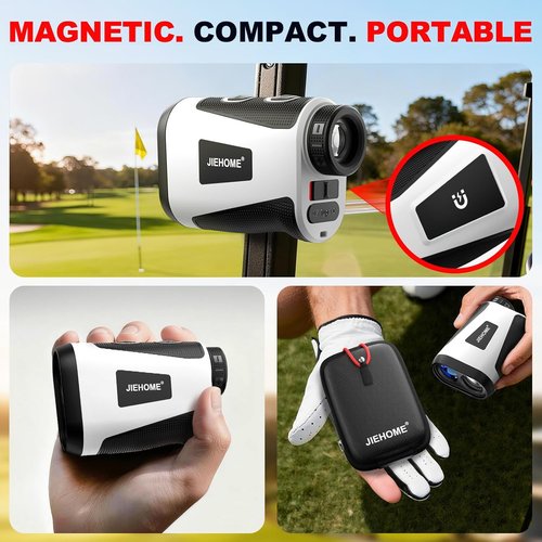 Golf Rangefinder - Skiennix 1200 Yards with Slope & Magnet | 7 Modes, 7X Magnification, Rechargeable