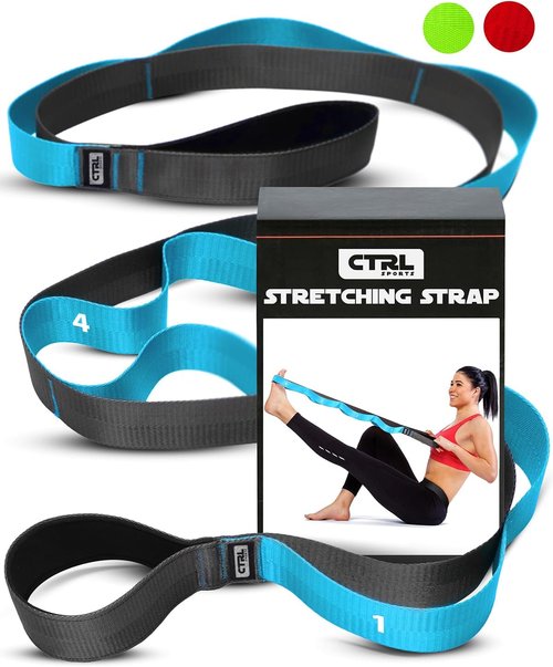 Fascia Stretching Strap by [Brand Name] - Non-Elastic Yoga & Physical Therapy Band | Enhance Flexibility & Mobility