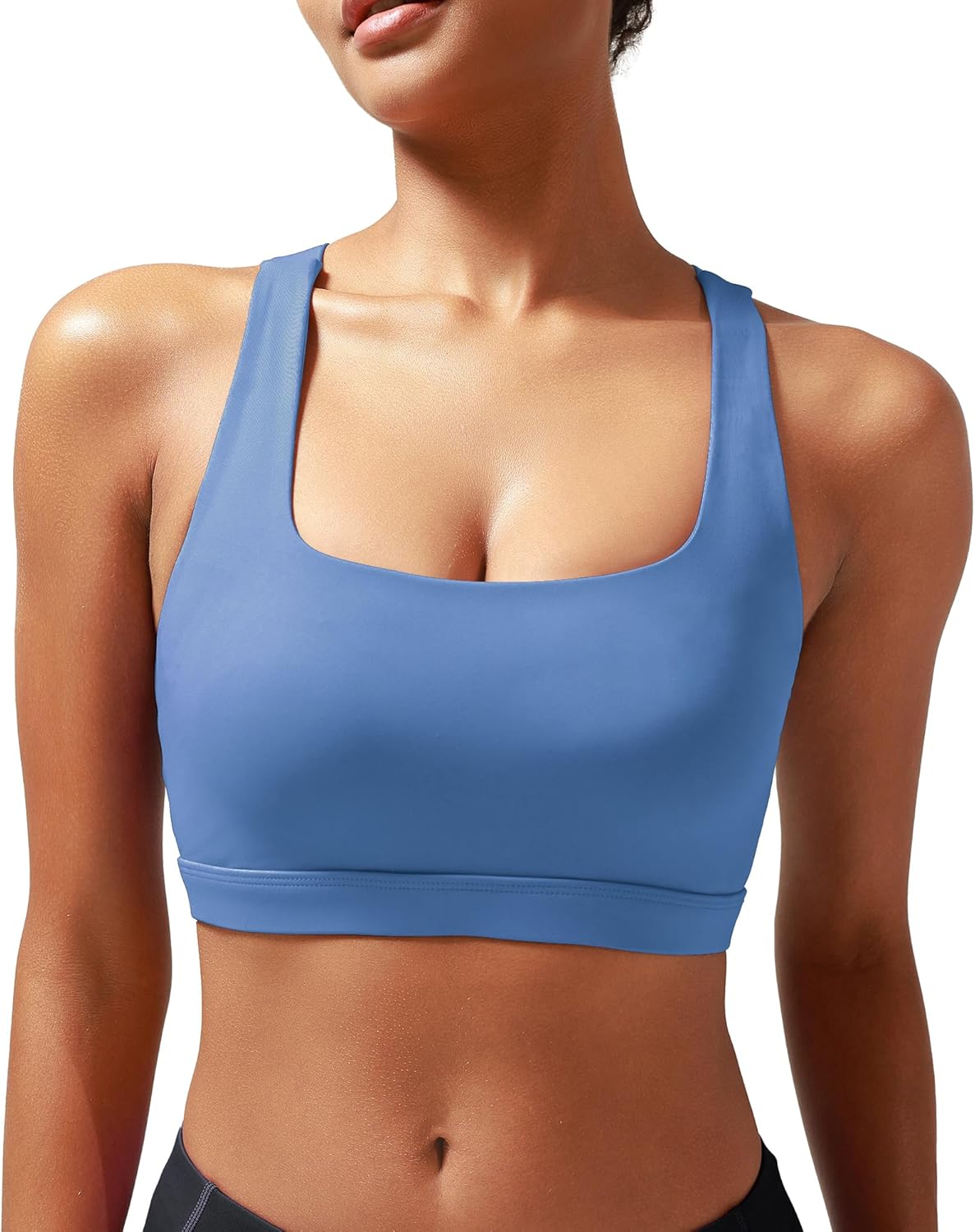 RUNNING GIRL Sports Bra - High Impact Molded Cup Design for Women | Supportive Racerback Style