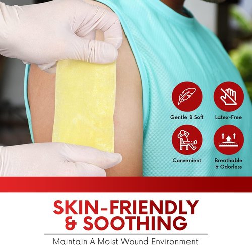 HEALQU Medical Xeroform Petrolatum Dressing 1x8-50 Count - Non-Adherent Gauze Pad for Low Exudating Wounds - Fine Mesh Gauze Patch Sterile for Wound Care Lacerations, Burns & Skin Grafts
