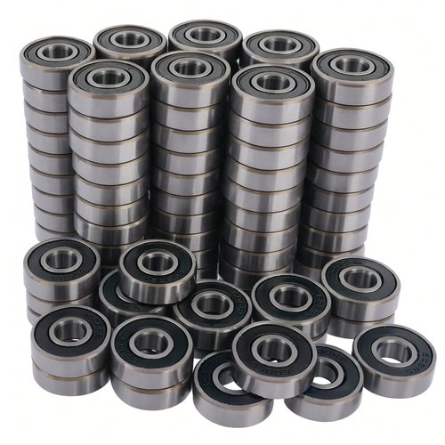 Tonmp 100 PCS 608-2RS Ball Bearings – Double Rubber Sealed Miniature Deep Groove Ball Bearings (8mm x 22mm x 7mm) (608 2RS)