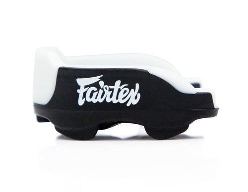 Fairtex MG3 Gel Mouth Guard Protection | Ultimate Protection for Contact Sports | Custom Fit, BPA-Free, Latex-Free | Quick Tether Connect, Heavy-Duty Shock Frame, Gel-Fit Liner (Black)