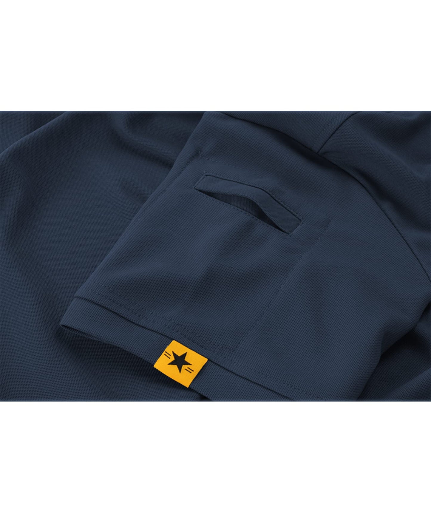 ZITY Mens Polo Shirt Short Sleeve Sports Tactical T-Shirt Athletic Golf Polos Daily Casual Stylish Collared Shirts for Men Navy Large