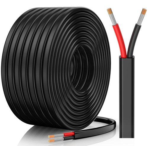 CONEPY 10 AWG 2 Conductor Electrical Wire - Flexible Oxygen-Free Tinned Copper | 30FT for Automotive & Marine Use