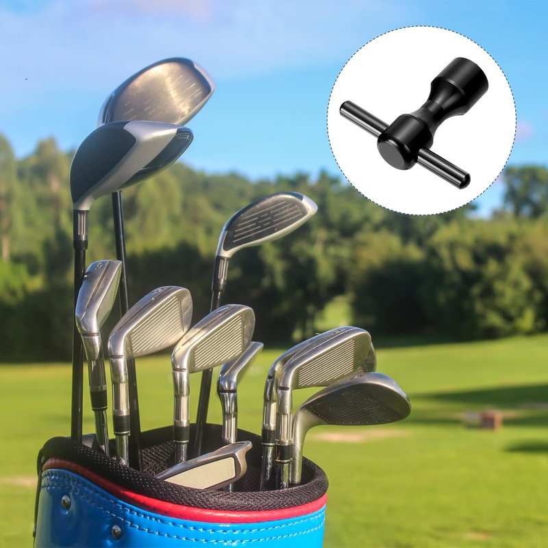 HARFINGTON Golf Weight Screw Wrench Tool Aluminum Alloy 5 Pin Hole Golf Club Putter Heads Wrench Replacement Putter Weight Wrench Tool for Studio Select Button Back Putter, Black