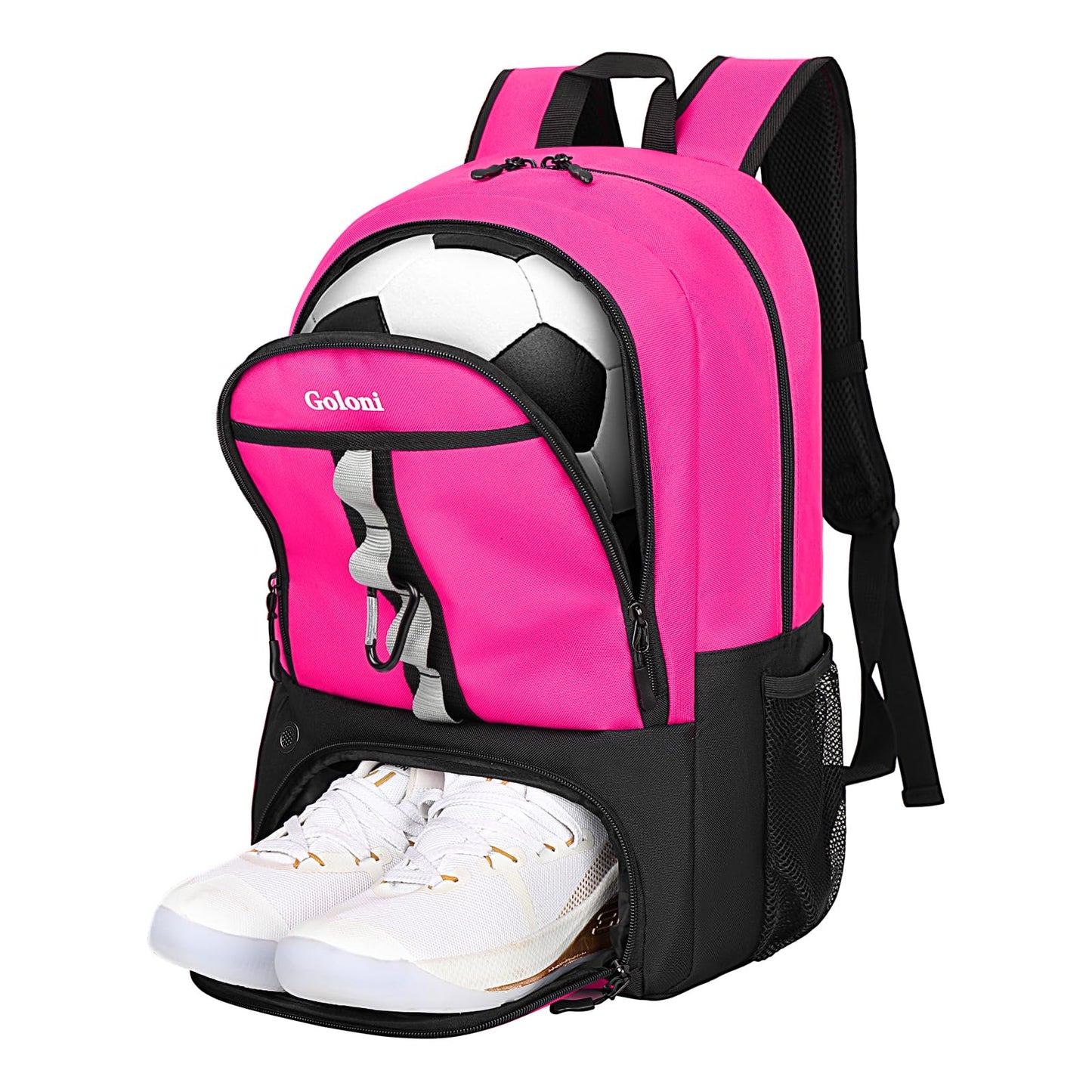 Goloni Youth Soccer Bag,Basketball Bag with Ball Compartment & Shoe Compartment,Backpack for Football Volleyball Basketball
