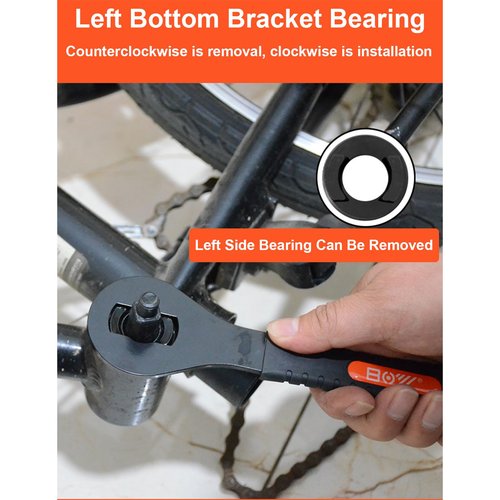 SONZUIA Slotted Bottom Bracket Adjustable Cup Wrench, 16mm Bike Bottom Bracket Wrench, Bicycle Bottom Bracket Removal Tool
