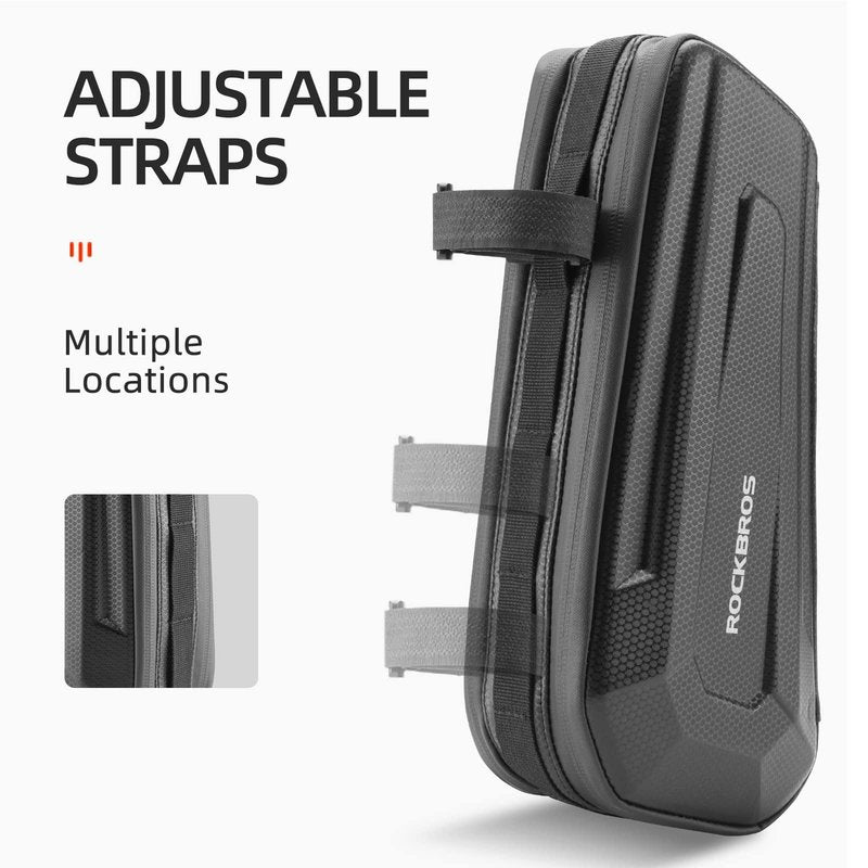 ROCKBROS Bike Frame Bag Hard Shell EVA Bike Triangle Bag Bike Top Tube Bag 1.5L Capacity