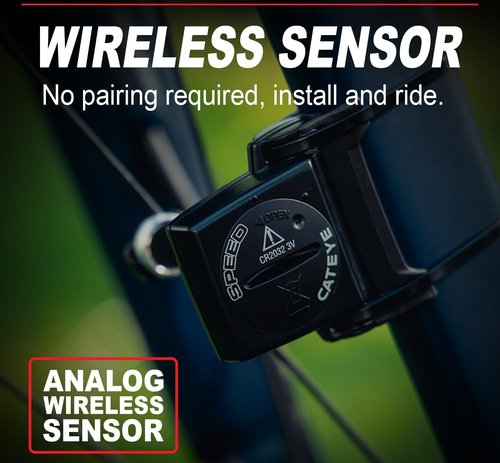 CATEYE Velo Wireless Bike Computer - Accurate Speedometer & Odometer with Calorie Tracking | Waterproof IPX8