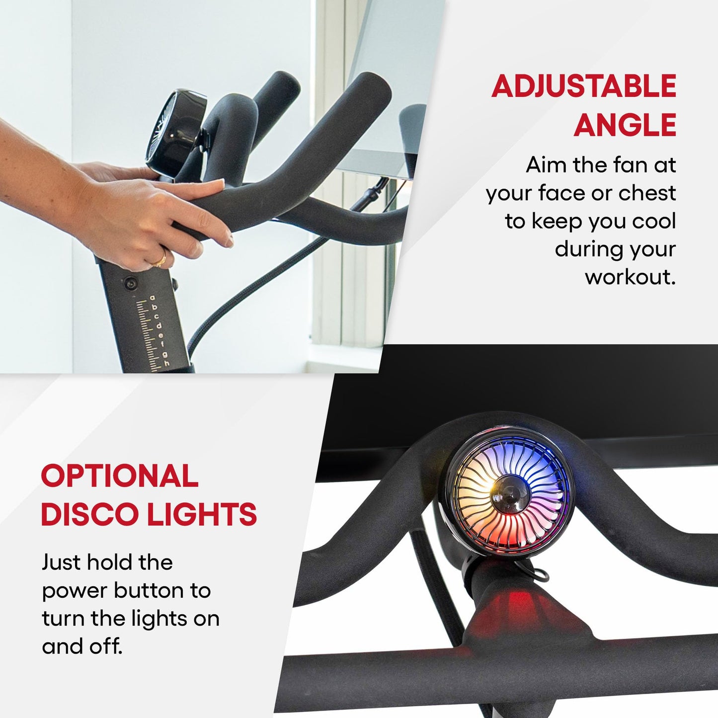 TrubliFit Fan for Peloton Bike & Peloton Treadmill - Accessories for Peloton - Fits Original, Bike+ or Tread - No Batteries or Charging Required