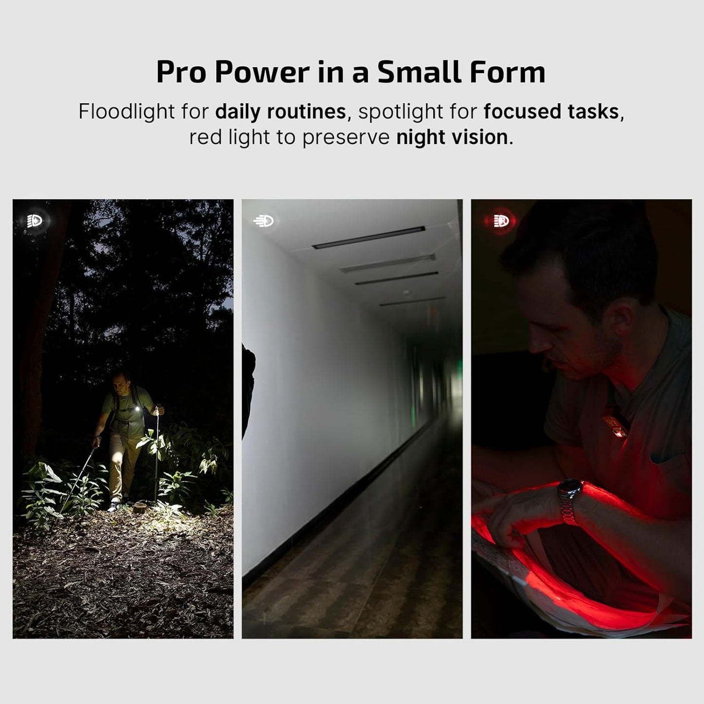 OLIGHT Oclip Pro Rechargeable EDC Flashlight - 500 Lumens, Magnetic Clip-On Light for Outdoor & Indoor Use