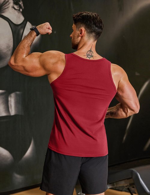 COOFANDY Mens Running Singlet Tank Tops Undershirts for Men Pack Sleeveless T Shirts