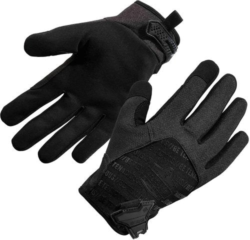 Ergodyne High-Dexterity Tactical Gloves - Black, Small | Ultimate Grip & Comfort