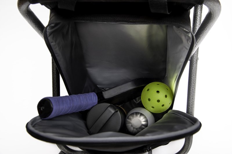 Montana Pickle Co. Pickleball Chair Backpack with Backrest Folding Stool Chair Compact and Paddle Sleeve for Men and Women, Supports 225 lbs