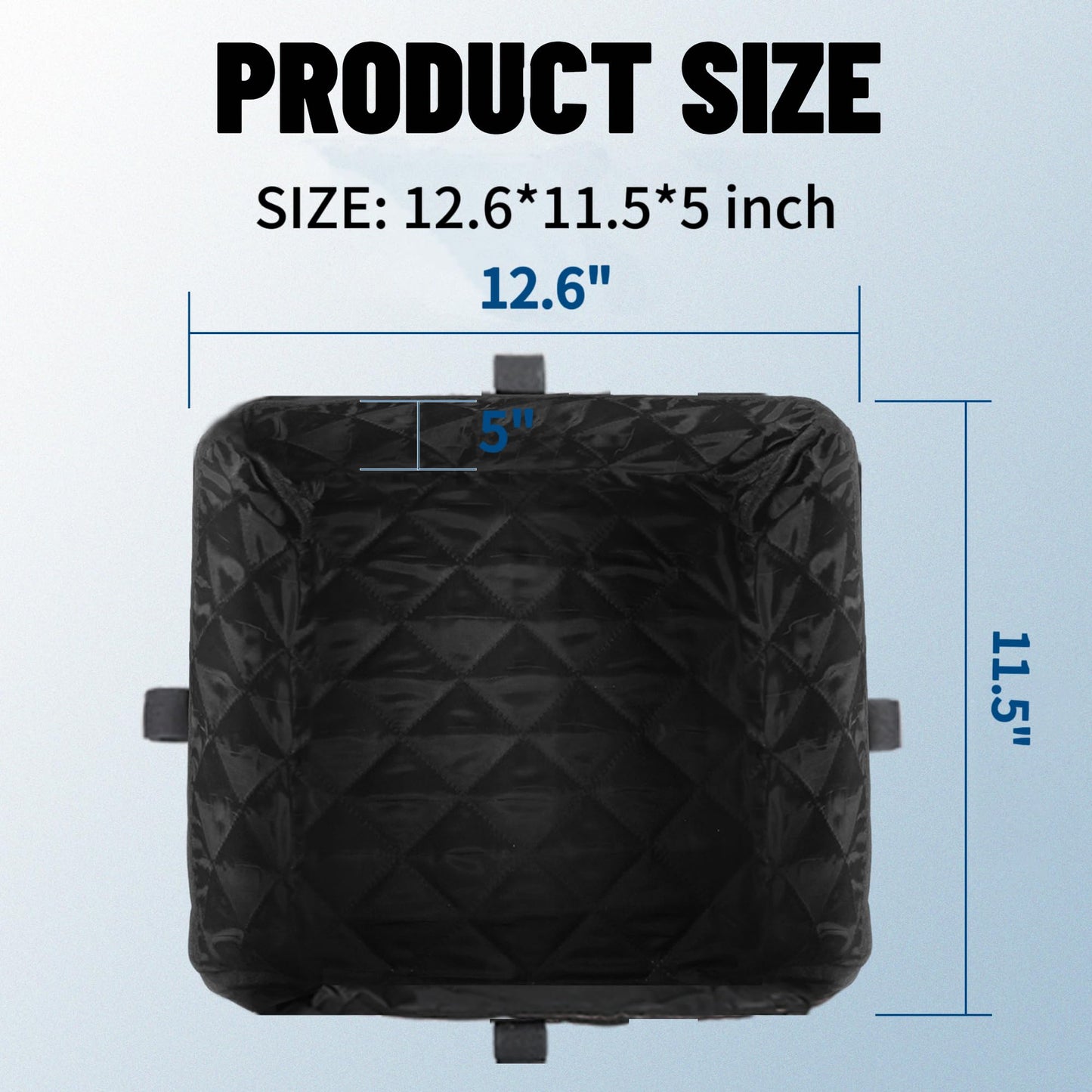 RAYMACE Bike Basket Liner & Cargo Net, Reusable Thickened Lining Bicycle Basket Accessory Fits Most Bikes and E-Bike Baskets