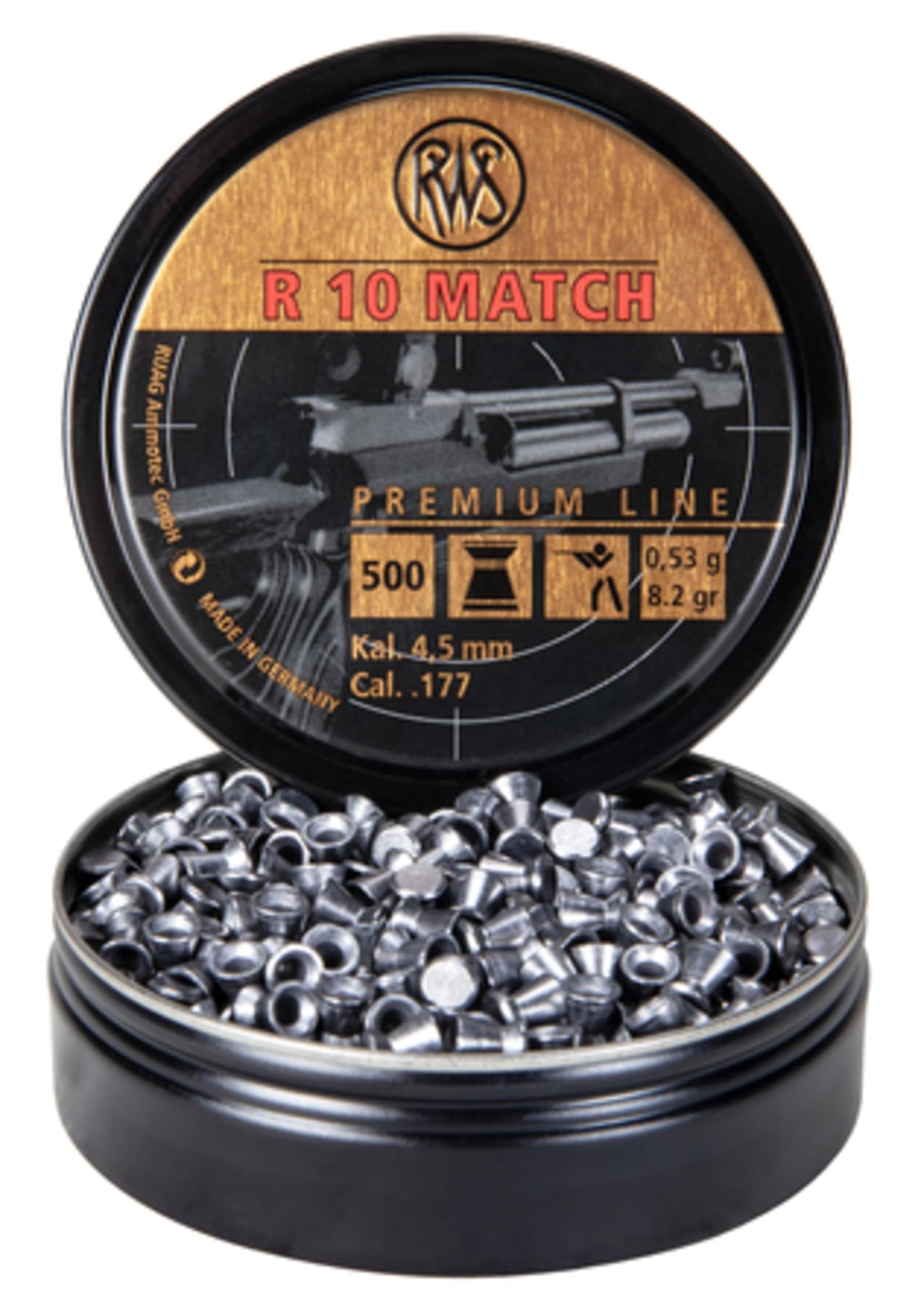 RWS 2315014 Competition Air Gun Pellets 8.2 Grain .177 Cal