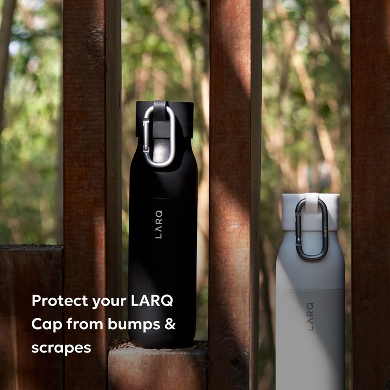 LARQ Active Loop - Black - Bump Protector for Your LARQ Cap with Easy Carry Carabiner