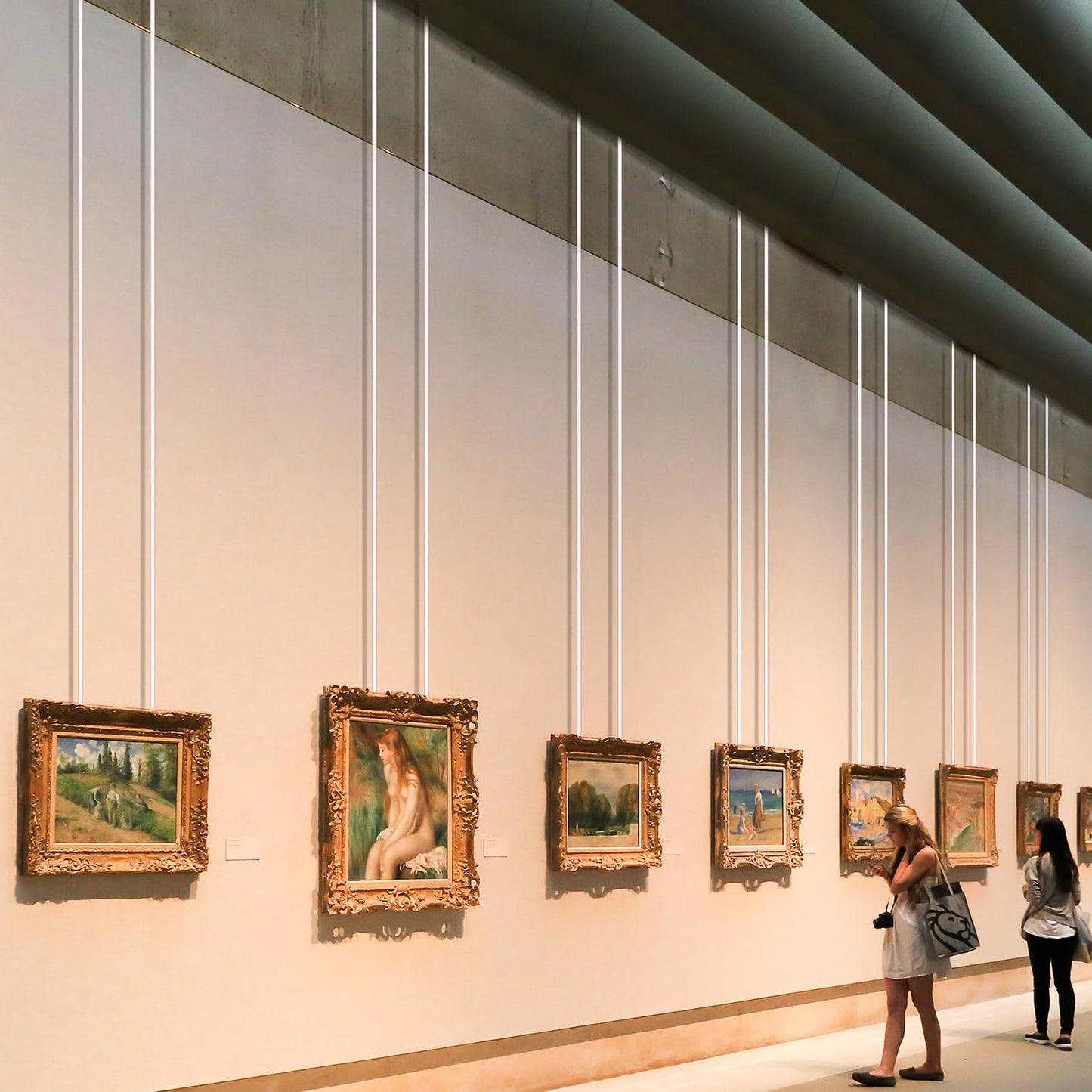 12 Pcs 59" Length Picture Rail Hanging Cord 66 Lb/ 30 kg Load Capacity Clear Nylon Picture Wire Invisible Nylon Cord Cable with Loop for Hanging, Frame Display Supply