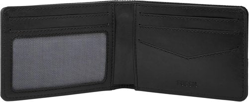 Fossil Men's Leather Slim Bifold Wallet - Minimalist Design for Front Pocket Use