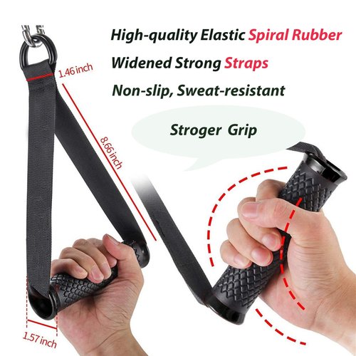 JILINWEI 1Pair Tonal Accessories with T Lock Adapter,Tonal Gym Machine Accessories,Exercise Handles Cable Machine Handles Attachment for Tonal