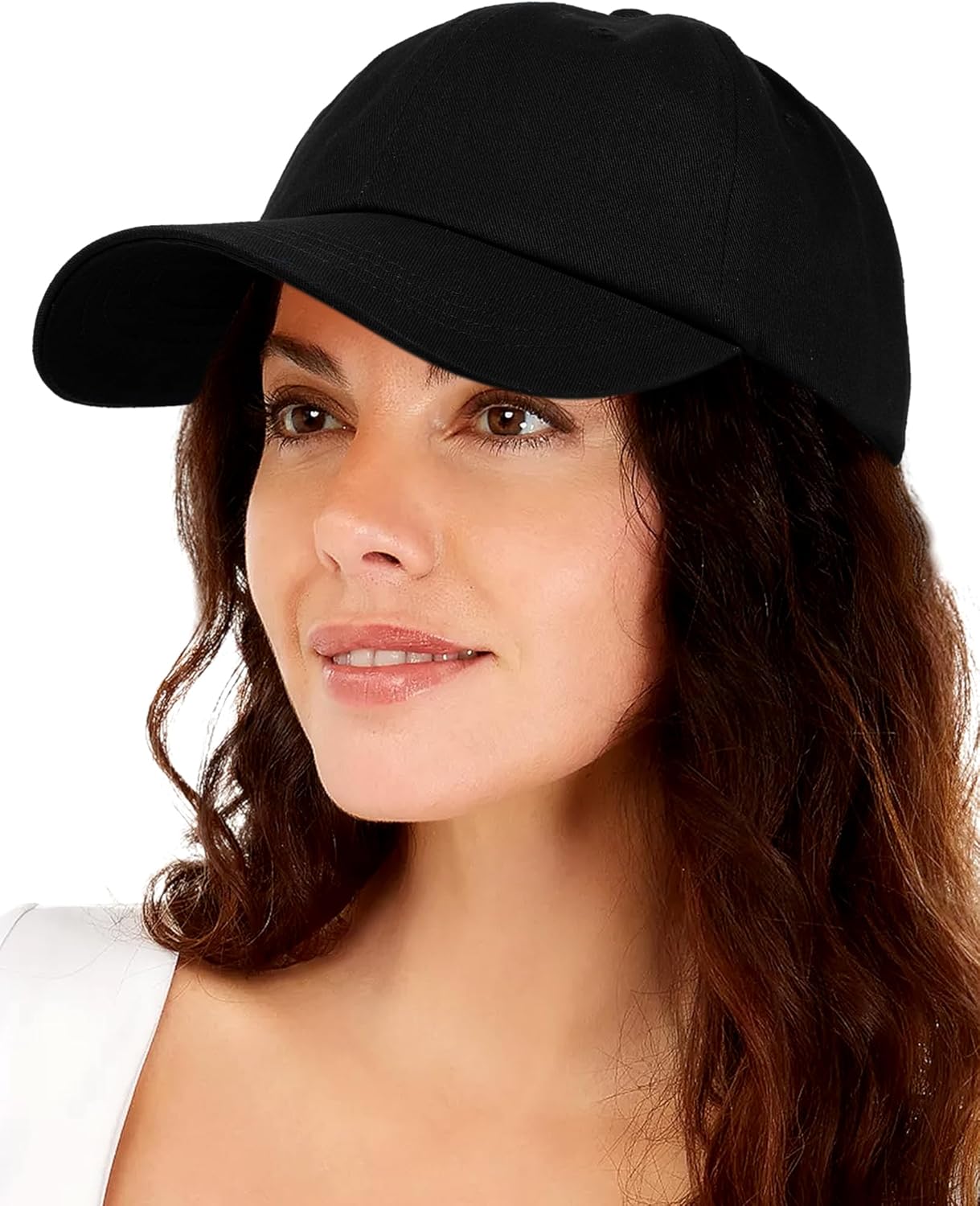 Skiennix Women's Satin Lined Baseball Cap - Adjustable Vintage Dad Hat in Washed Cotton