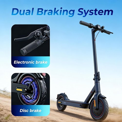 Electric Scooters | 500W Motor, 18 MPH Speed, 21 Miles Range - 8.5'' Tires for Adults & Teens
