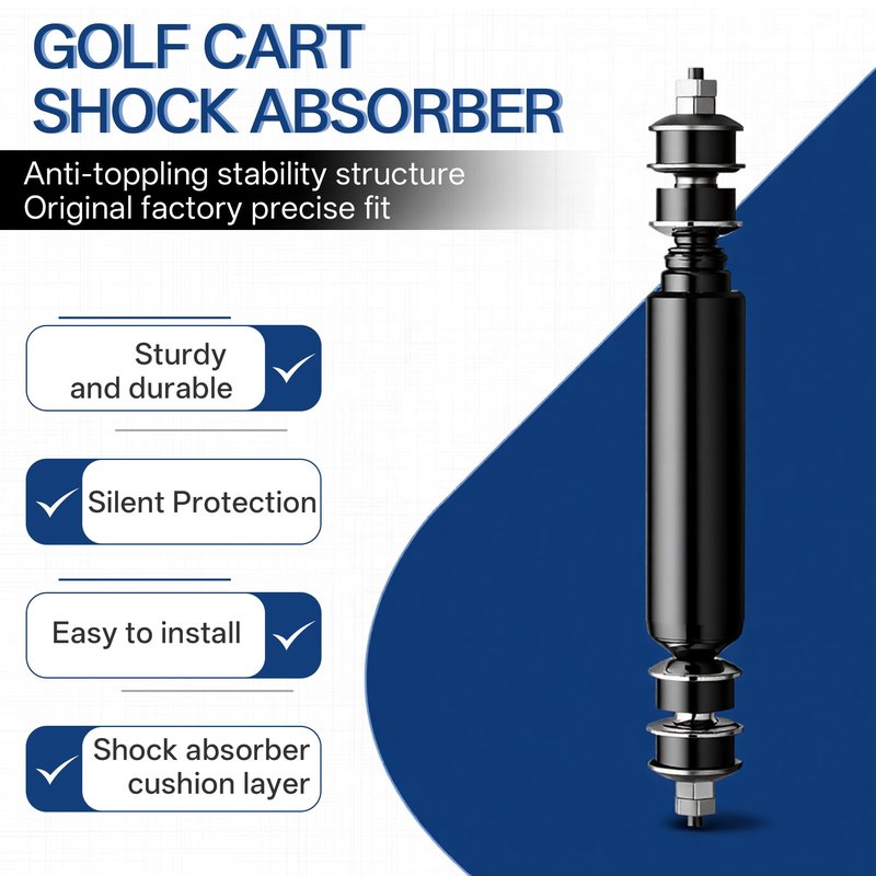 MIXOPOLY Golf Cart Shocks, Heavy Duty Rear Shock Absorber Kit for Club Car DS Electric 1981-up and Gas 1997-up, Precedent 2004-up, Replace OEM 1014236 1013164 1012183 102706401 103350901 102588501