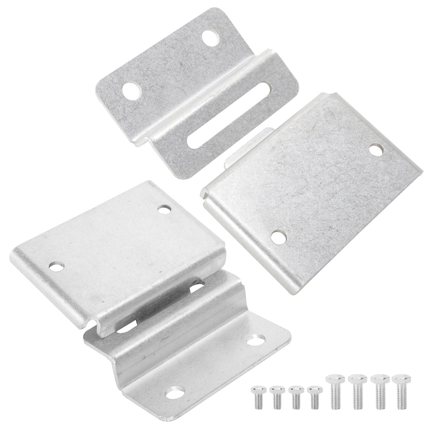 Roykaw Golf Cart Seat Hinge Set Seat Bottom Hinge Plate Replacement Compatible with Yamaha G8-G22 Gas and Electric Models, Stainless Male and Female Plates, 2 Sets, OEM# JF2-K8427-00-00, JN3-K8426-01