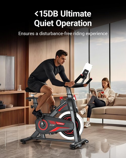 HARISON Exercise Bike - Magnetic Stationary Indoor Cycling with Adjustable Resistance & APP Connectivity | 380lb Capacity