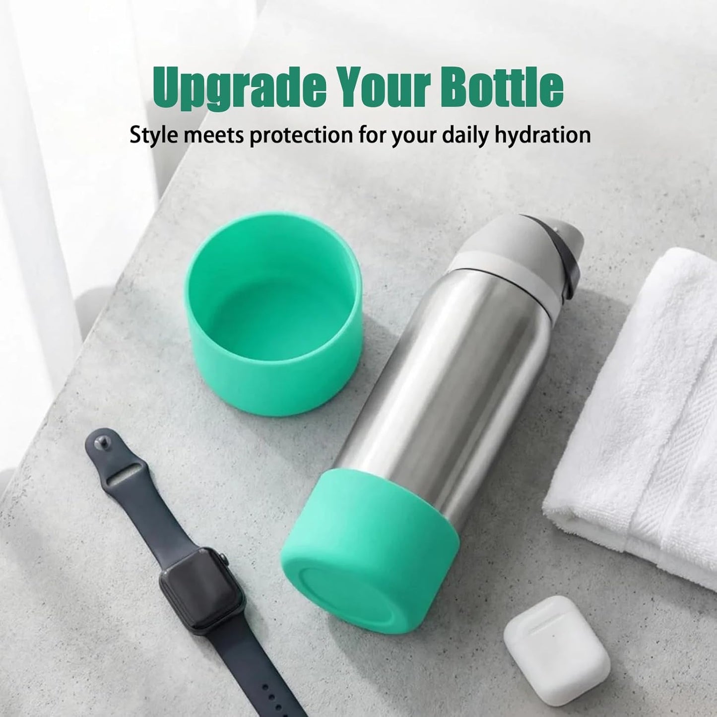 Owala Silicone Boot | Anti-Scratch, Anti-Slip Protective Sleeve for 16oz, 14oz, 12oz Water Bottles
