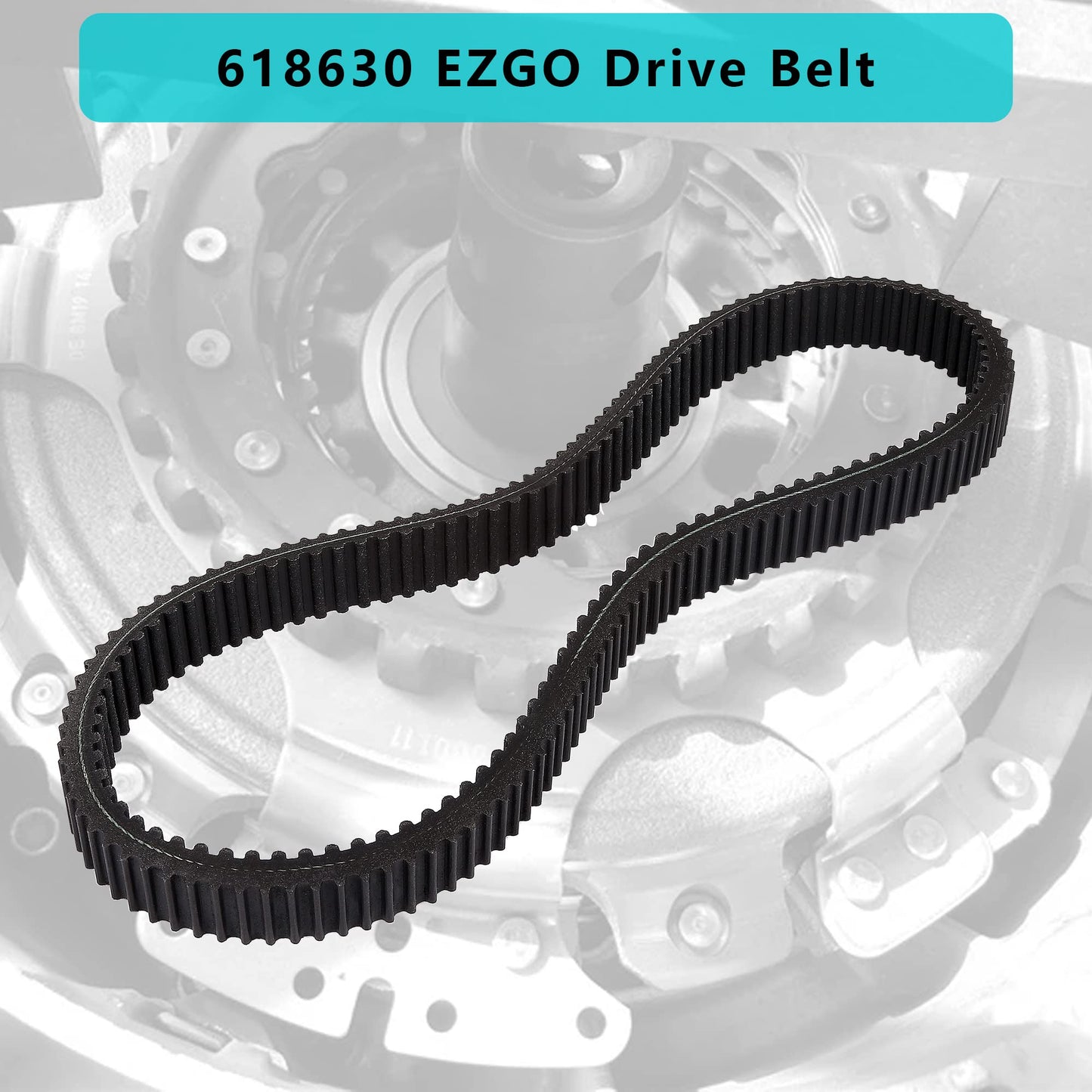 10L0L Golf Cart Clutch Drive Belt for 2011-UP EZGO RXV/TXT/Terrain/ST/Cushman Gas Models OEM# 618630