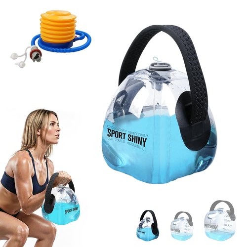 ENOVI EasyGo Kettlebells, Foldable Water-Filled Kettlebell, Adjustable Kettlebell (Pyramid, 2-11LB)