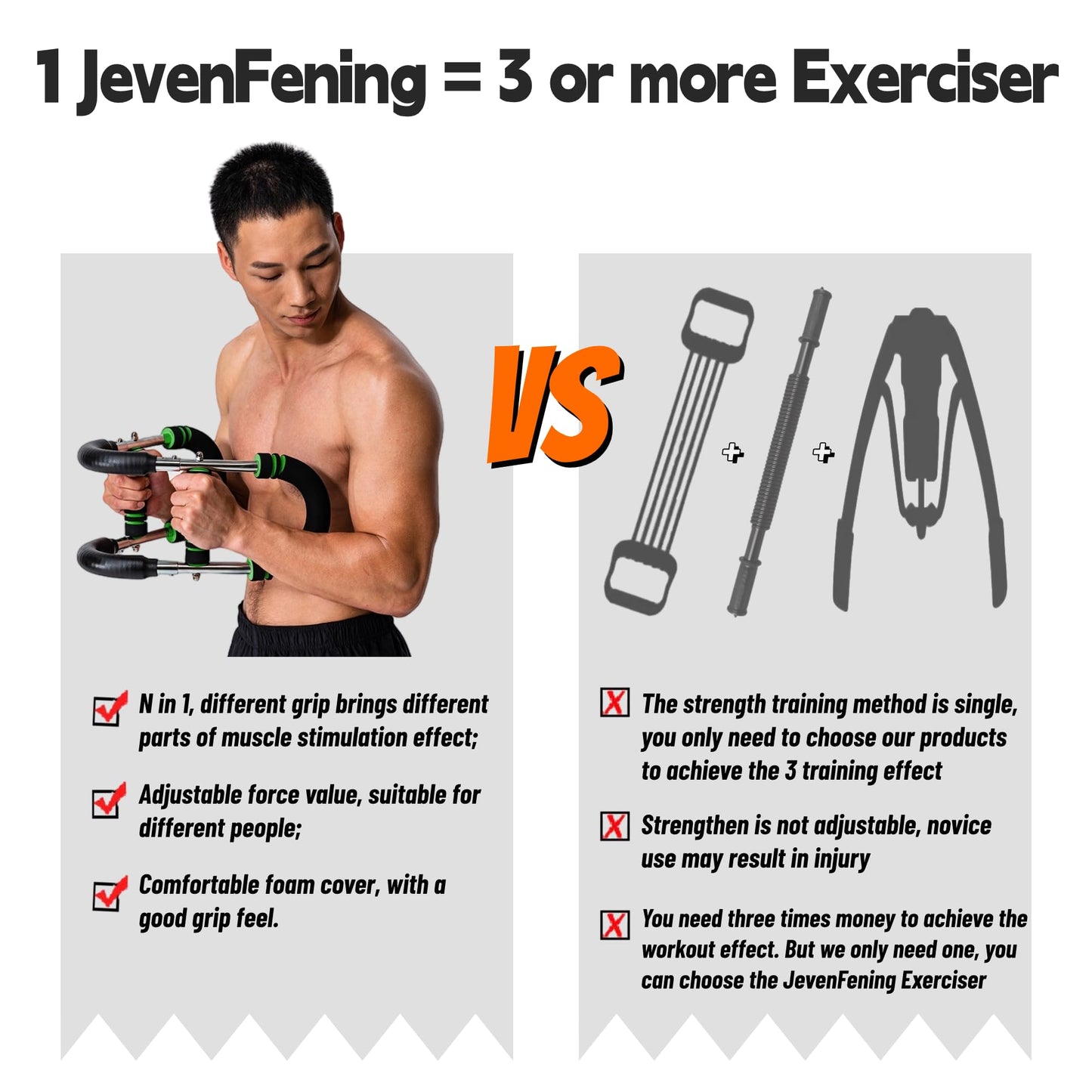 Twister Arm Trainer - Adjustable Resistance Chest Workout Equipment for Home Gym - Strength Training for Arms, Chest - Forearm Power Exercise bar