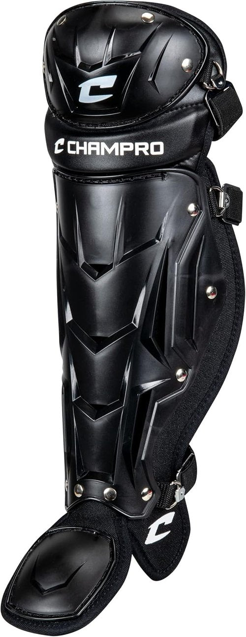 Champro Optimus MVP Single Knee Leg Guard - Durable Protection for Athletes | Adjustable Fit