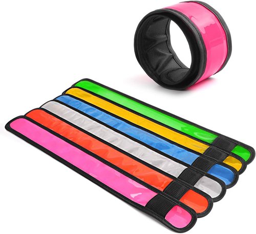 LOBKIN LED Safety Bracelets - Reflective Slap Armband for Kids & Runners | Nighttime Visibility Light