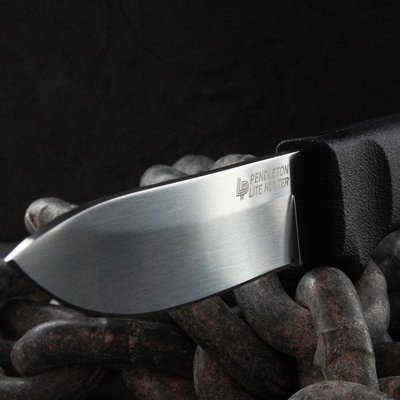 Cold Steel Pendleton Lite Hunter 3-5/8" German 4116 Stainless Steel Drop Point Fixed Blade Outdoor Camping Game Hunting Knife | Ergonomic High-Impact Handle, Weather-Resistant Secure-Ex Sheath