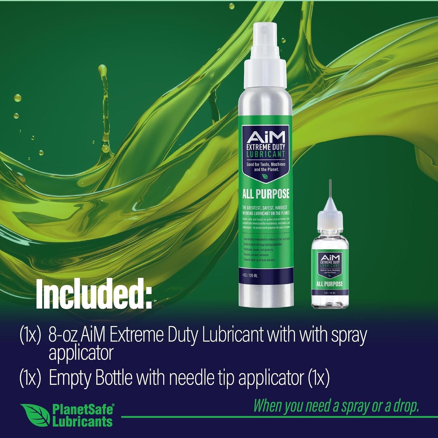 PlanetSafe Exercise Equipment Lubricant - Non-Toxic, Odorless Formula for Treadmills, Bikes & More (Small Bundle)