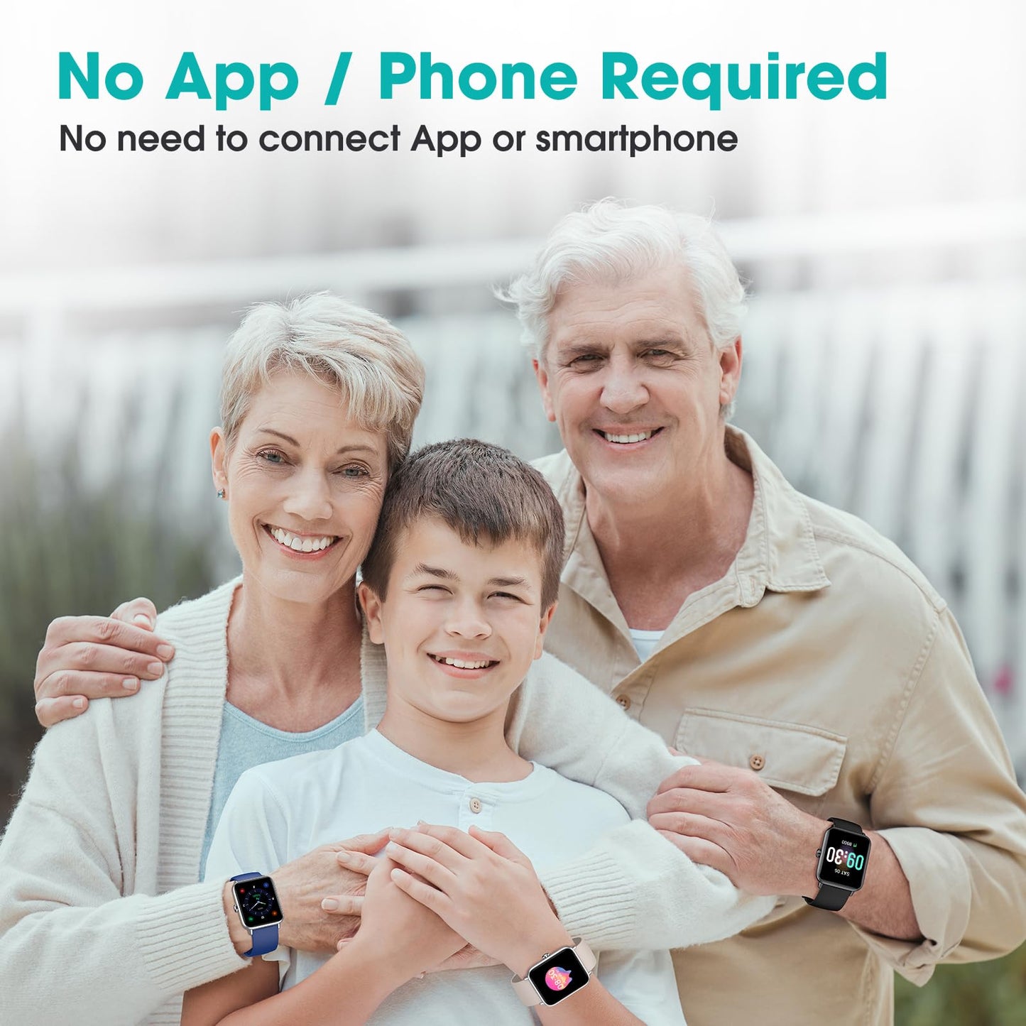 Pedometer Watch Senior Friendly No App No Phone Required, Fitness Tracker