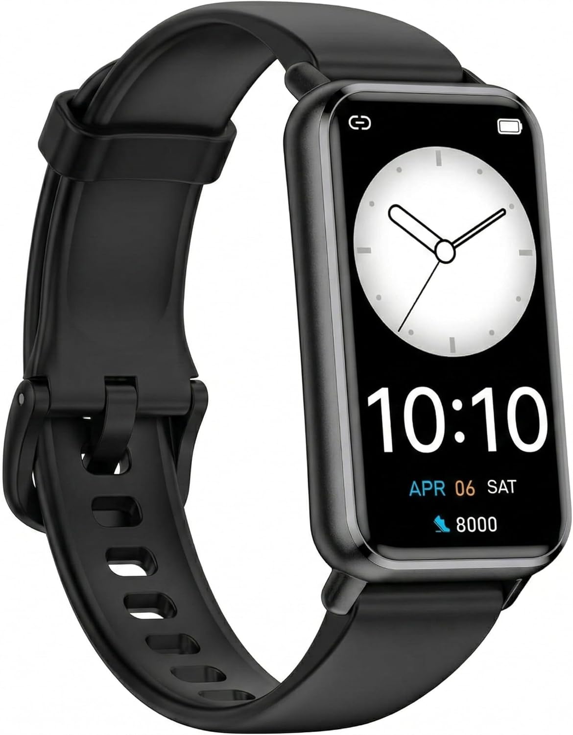Skiennix Long Battery Life Pedometer Watch - Slim Waterproof Fitness Tracker | Heart Rate & Blood Oxygen Monitor