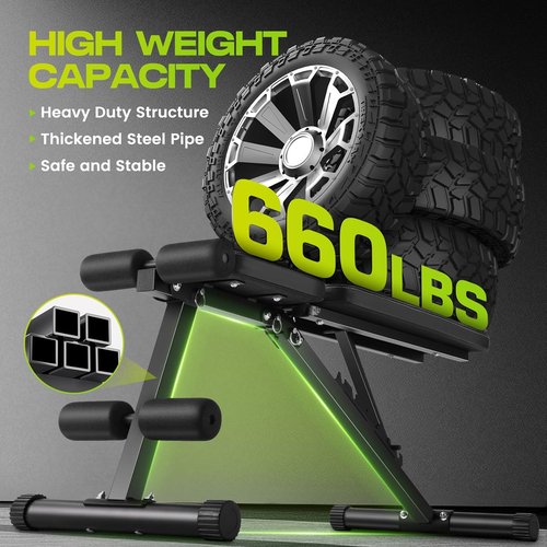 ANCIHER Weight Bench - 660LBS Foldable Home Gym Workout Bench with 8 Adjustable Backrests for Full Body Strength Training
