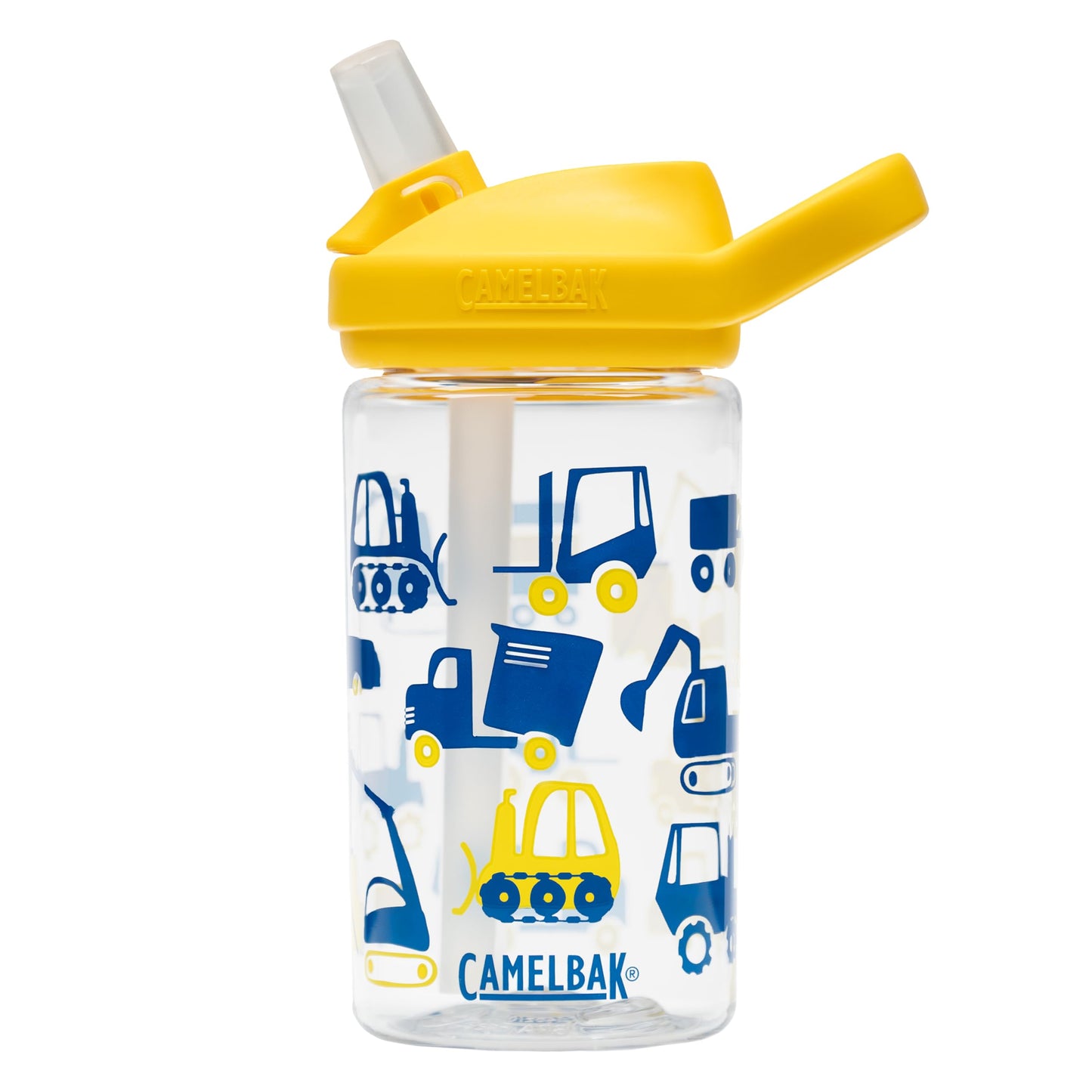 CamelBak Eddy+ Kids Water Bottle with Bite Valve Straw, Leak‑Resistant Easy‑Sip Design for Everyday Hydration, 14oz, Construction