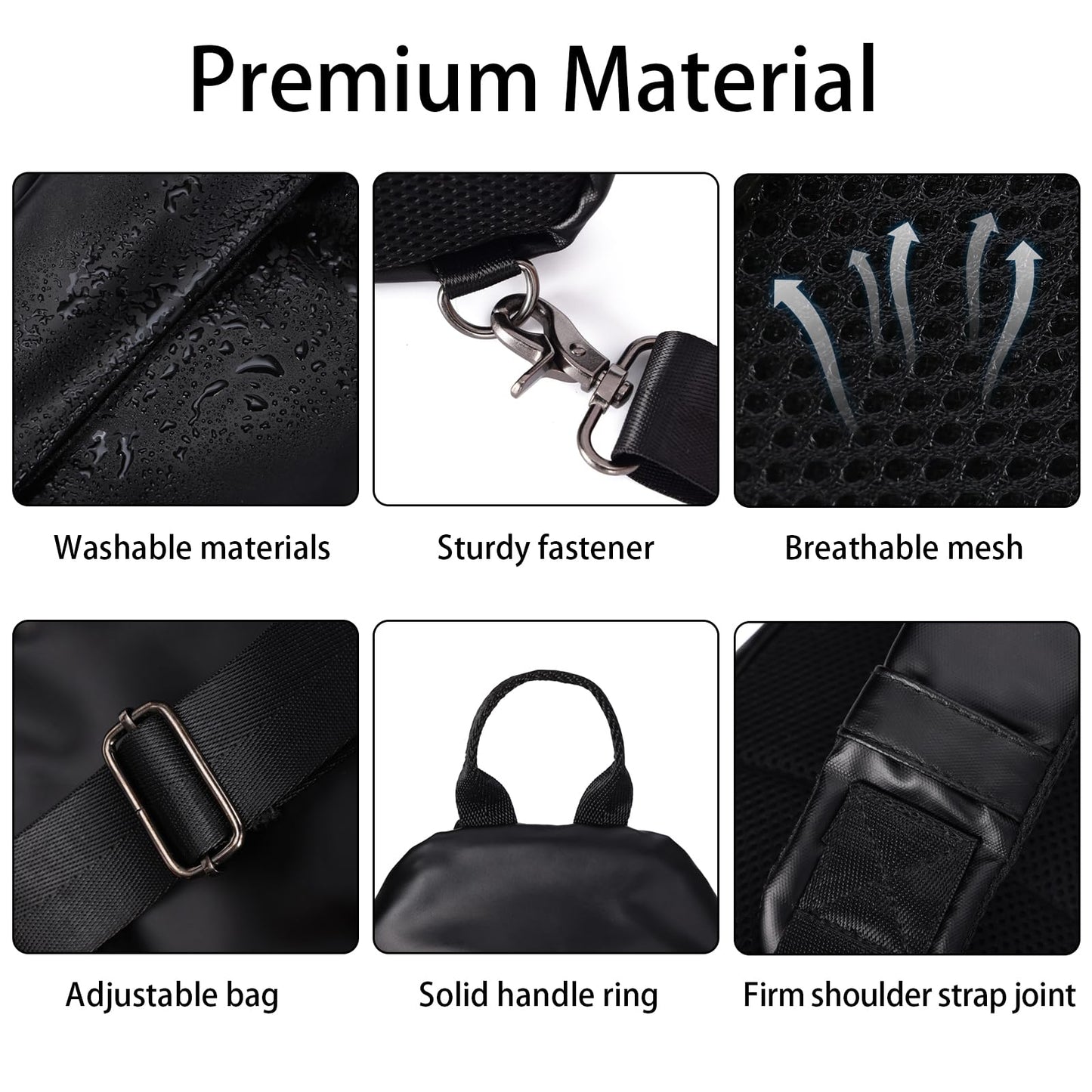 Sling Bag for Women and Men, Crossbody Bags Chest Bag Casual Cross Body Shoulder Bag Trendy Small Backpack for Women Men Travel Sports Running Hiking Walking Biking Outdoors