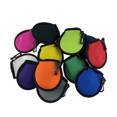 Miokun 12 Pieces Portable Pocket Golf Ball Cleaner Pouch Golf Ball Washer