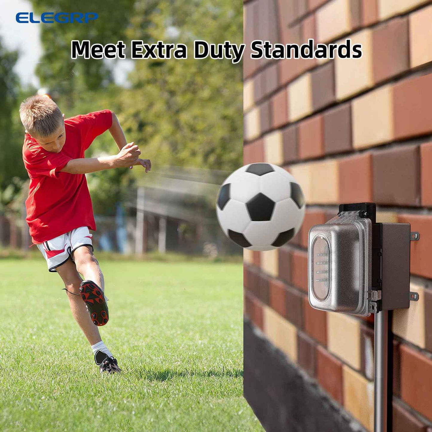 ELEGRP 2 Pack Weatherproof Outdoor Outlet in-Use Cover, Horizontal/Vertical Mount, Heavy-Duty Clear Cover for GFCI/Decorator Receptacles, Standard 1-Gang, UL/CUL Certified