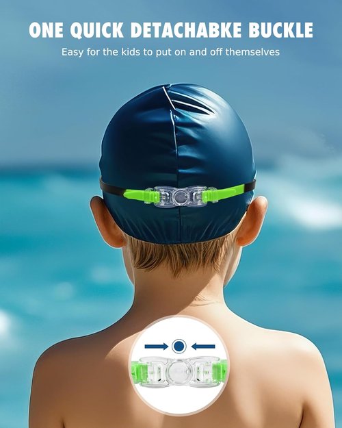 Aegend Swim Goggles - Anti-Fog, UV Protection & Comfortable Fit for Kids Ages 3-14